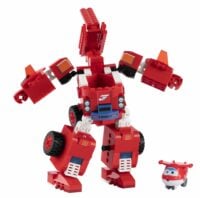 Конструктор-трансформер Super Wings Small Blocks 2-in-1 Buildable Transforming Vehicle Jett, Джетт