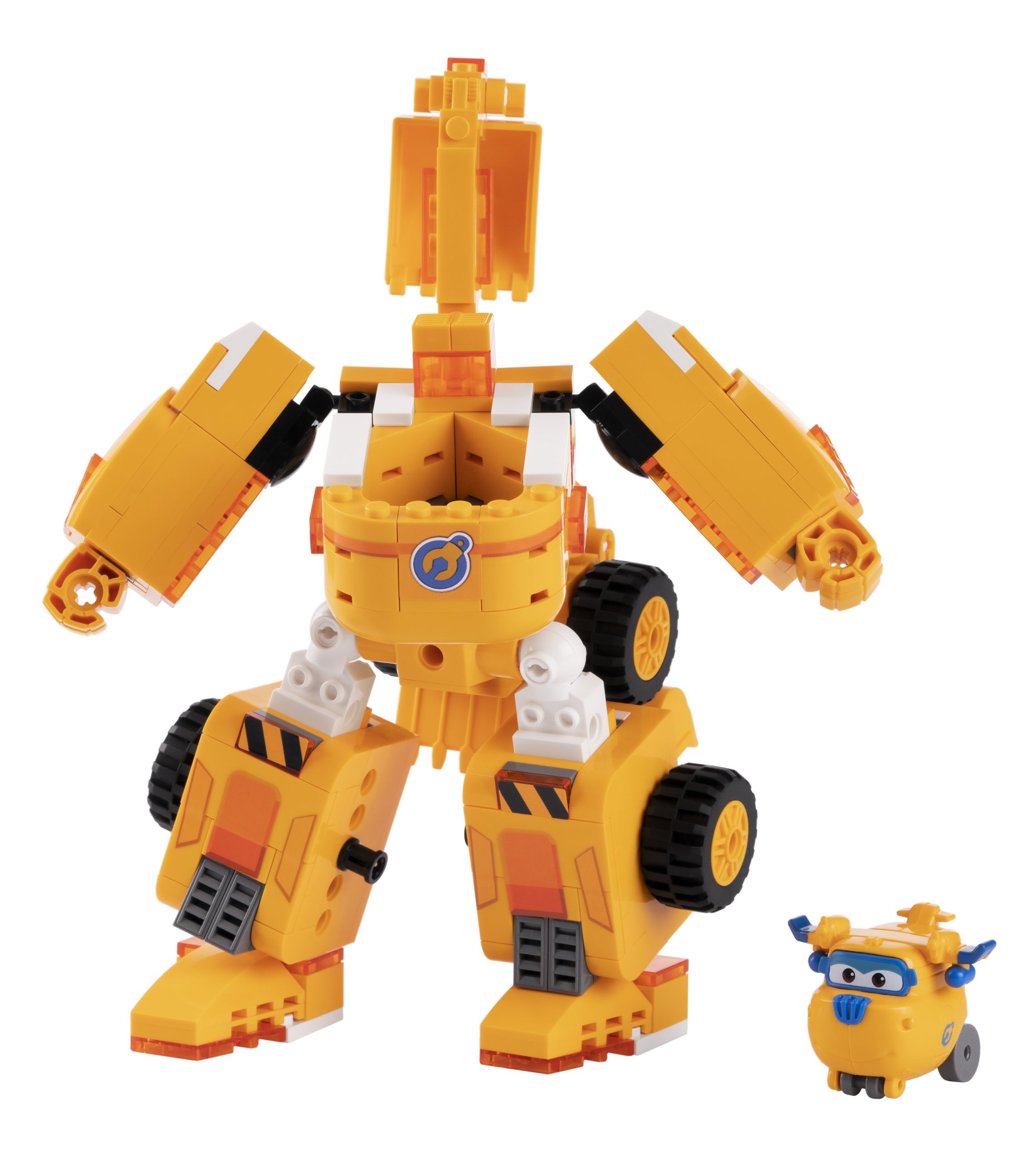 Конструктор-трансформер Super Wings Small Blocks 2-in-1 Buildable Transforming Vehicle Donnie, Донні