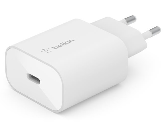 Зарядний пристрій мережевий Belkin 25Вт USB-С PD PPS, білий