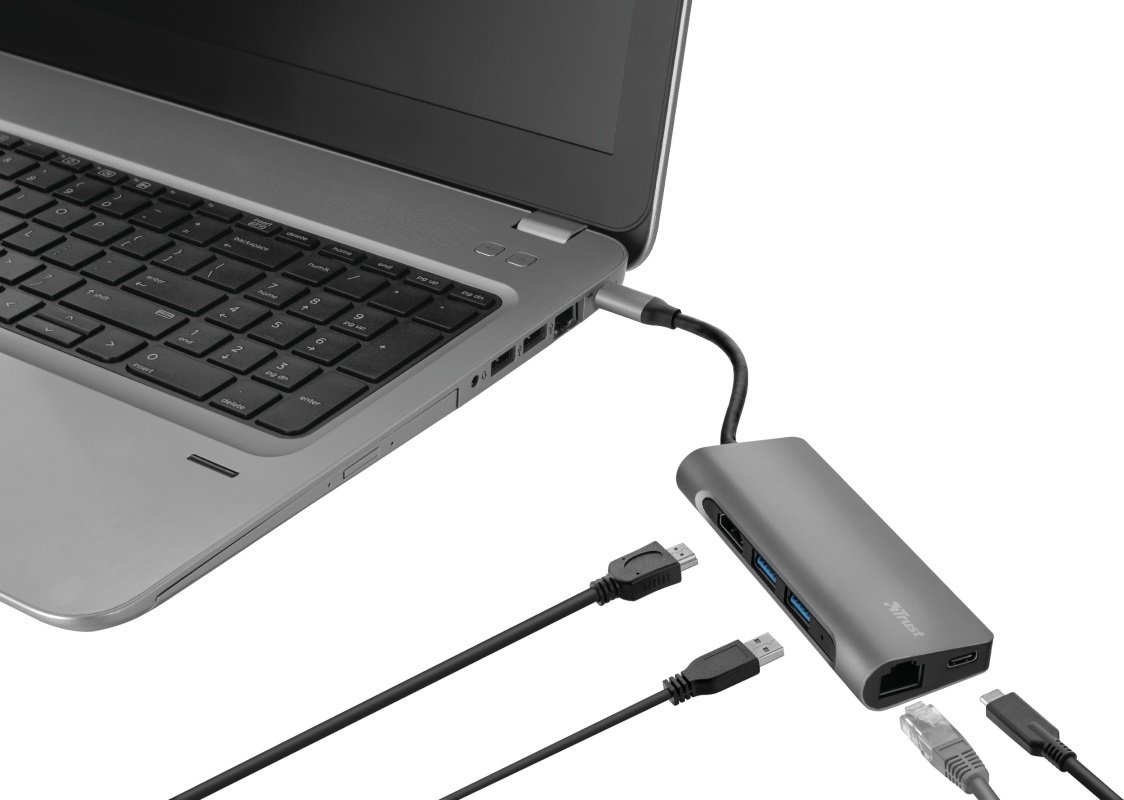 USB-хаб Trust Dalyx 7-IN-1 USB-C Aluminium (23775_TRUST)