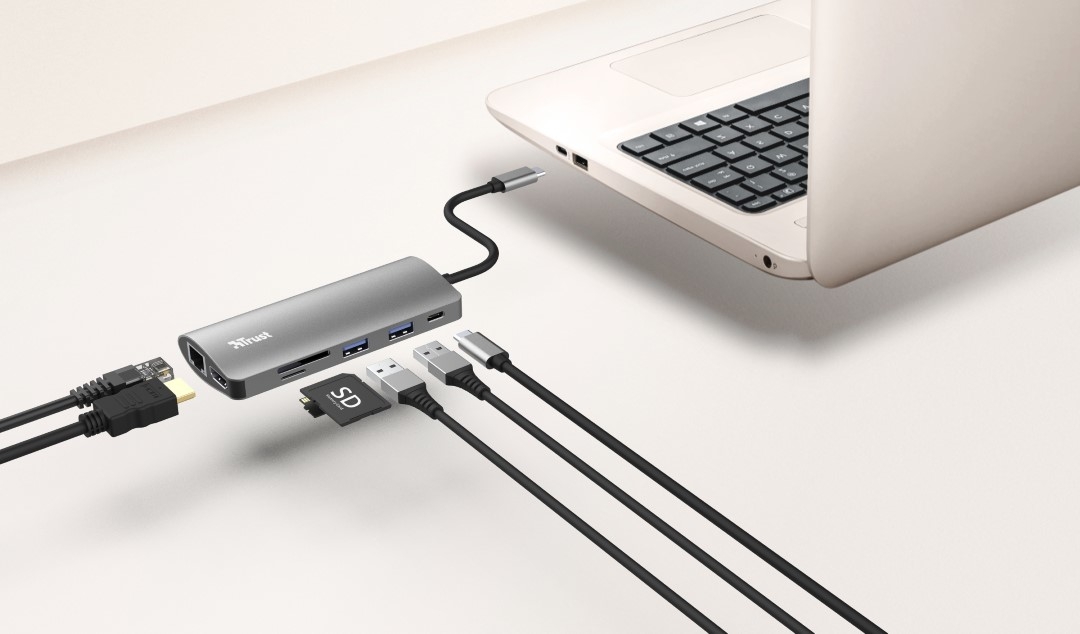 USB-хаб Trust Dalyx 7-IN-1 USB-C Aluminium (23775_TRUST)