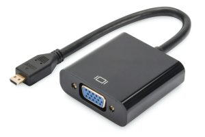 Перехідник DIGITUS Micro-HDMI – VGA Full HD (DA-70460)