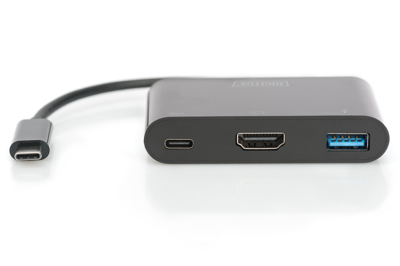 USB хаб DIGITUS USB-C – HDMA, 2xUSB (DA-70855)