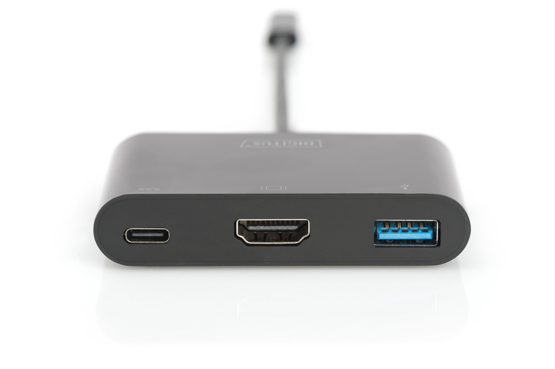 USB хаб DIGITUS USB-C – HDMA, 2xUSB (DA-70855)