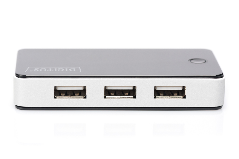 USB хаб DIGITUS USB 2.0 Hub, 7 Port (DA-70222)