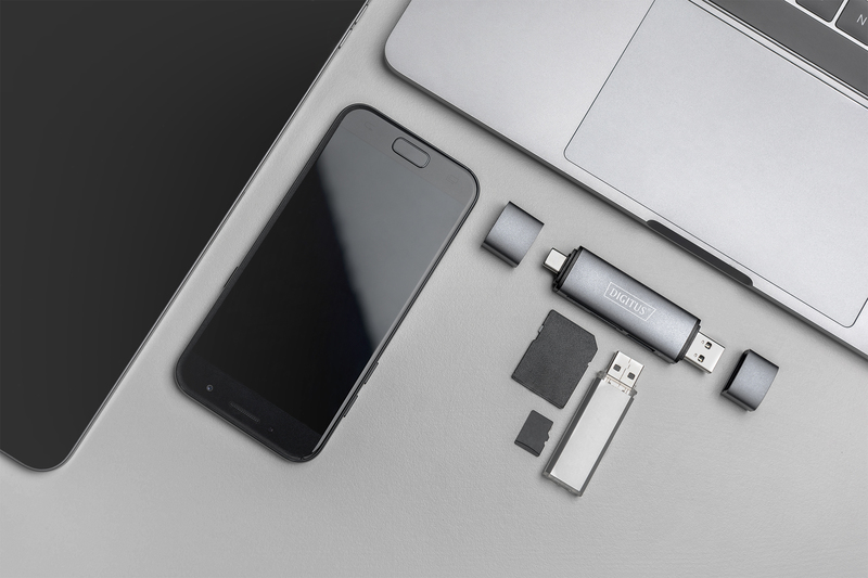 Кардрідер DIGITUS USB-C/USB 3.0 SD/MicroSD