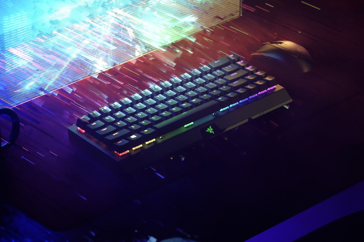 Ігрова клавіатура Razer BlackWidow V3 Mini HyperSpeed Green Switch WL/BT/USB RU RGB, Black (RZ03-03891600-R3R1)