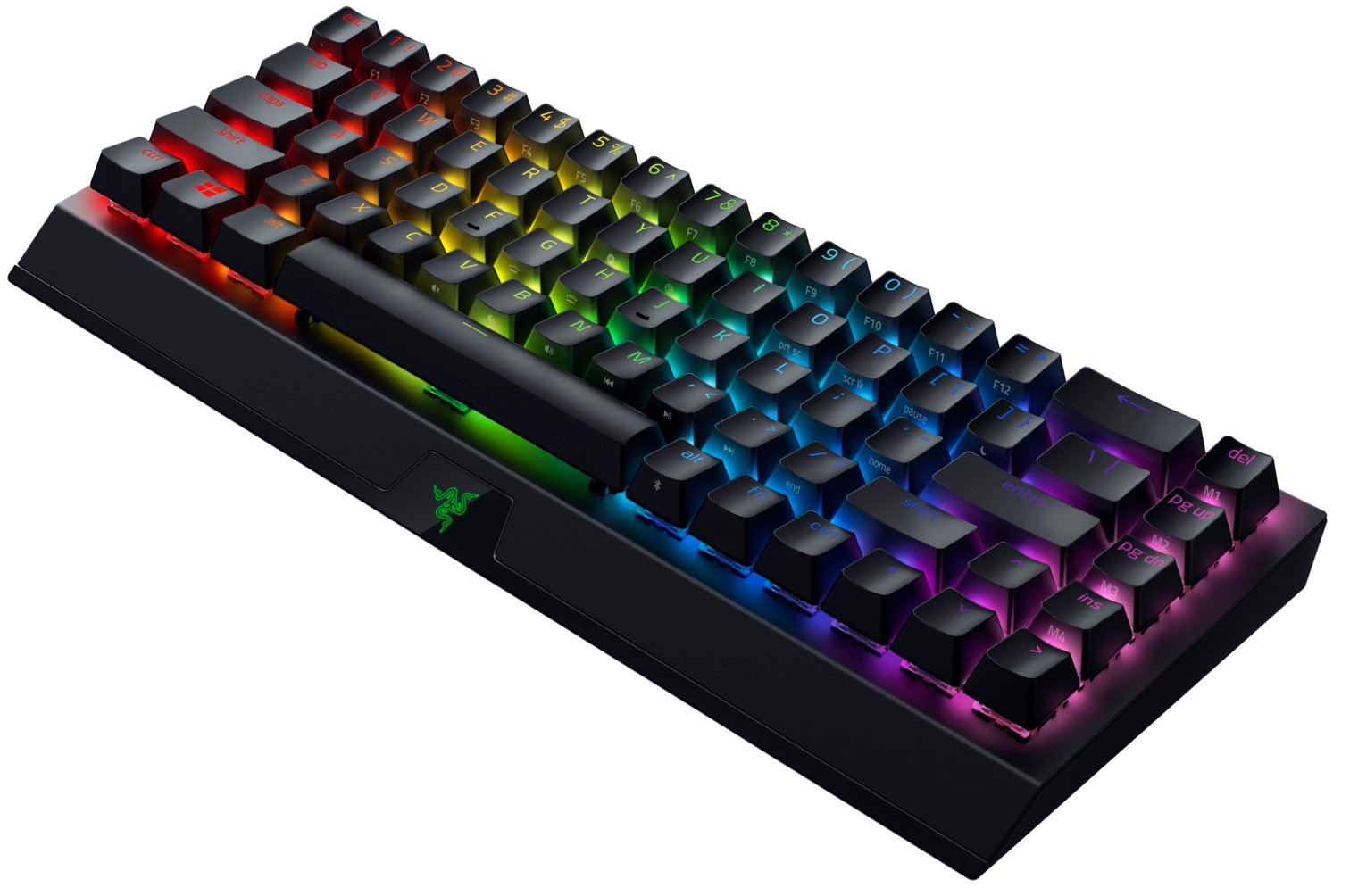 Ігрова клавіатура Razer BlackWidow V3 Mini HyperSpeed Green Switch WL/BT/USB RU RGB, Black (RZ03-03891600-R3R1)