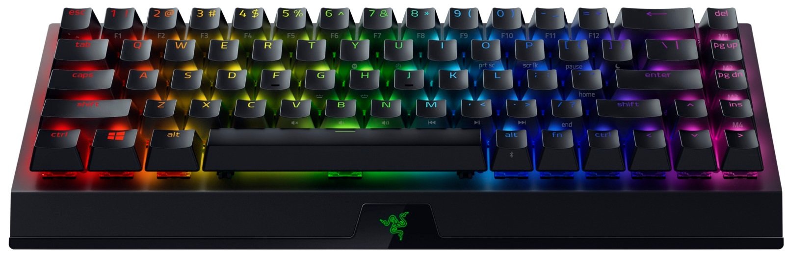 Игровая клавиатура Razer BlackWidow V3 Mini HyperSpeed Green Switch WL/BT/USB RU RGB, Black (RZ03-03891600-R3R1)