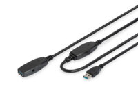 Подовжувач DIGITUS USB 3.0 Active Cable, A/MA/F, 15 m (DA-73106)