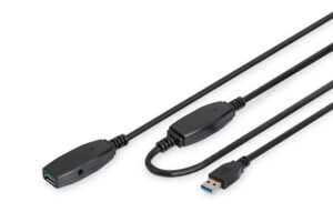 Подовжувач DIGITUS USB 3.0 Active Cable, A/MA/F, 20 m (DA-73107)