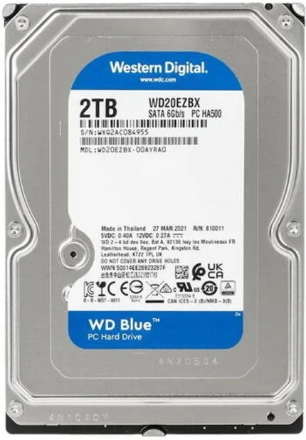 Жорсткий диск WD 2TB 3.5" 7200 256MB SATA Blue