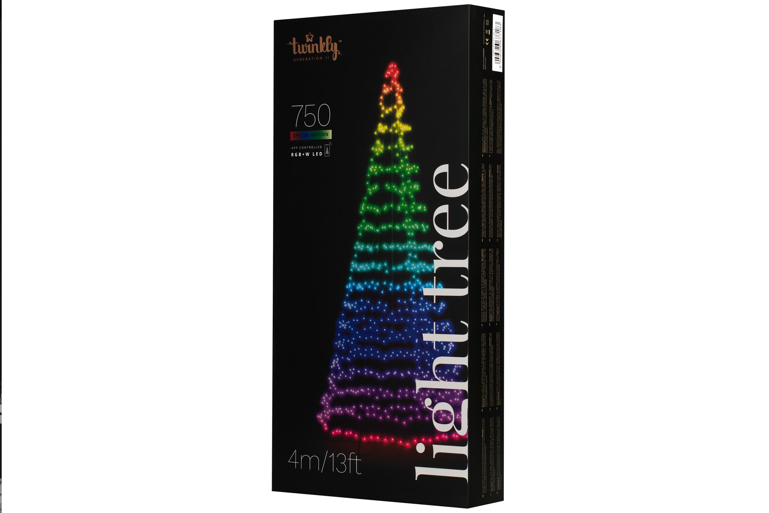 Smart LED Гірлянда Twinkly tree TWP750SPP-BEU Gen II, IP44, висота 4м, чорний кабель (TWP750SPP-BEU)