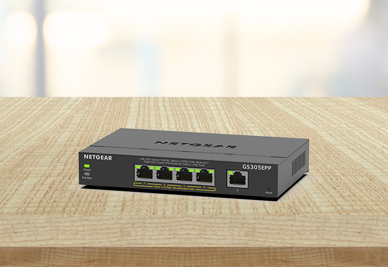 Комутатор NETGEAR GS305EPP 4xGE PoE+(120W), 1xGE, керований