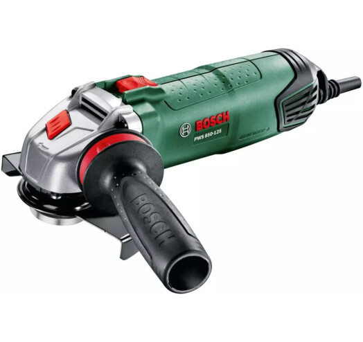 Шліфмашина кутова Bosch PWS 850-125, 125мм, 850Вт, 12000об•хв, 1.8кг