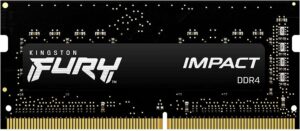 Пристрій для ноутбука Kingston DDR4 2666 16GB KIT (8GBx2) SO-DIMM FURY Impact (KF426S15IBK2/16)