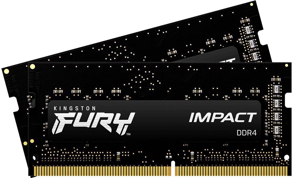 Пристрій для ноутбука Kingston DDR4 3200 16GB KIT (8GBx2) SO-DIMM FURY Impact (KF432S20IBK2/16)