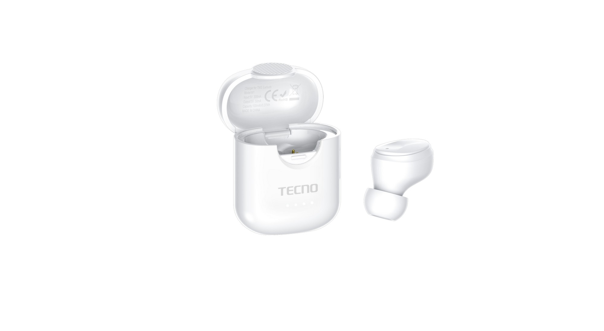 Моно Гарнитура TECNO Minipods M1 White (4895180759475)