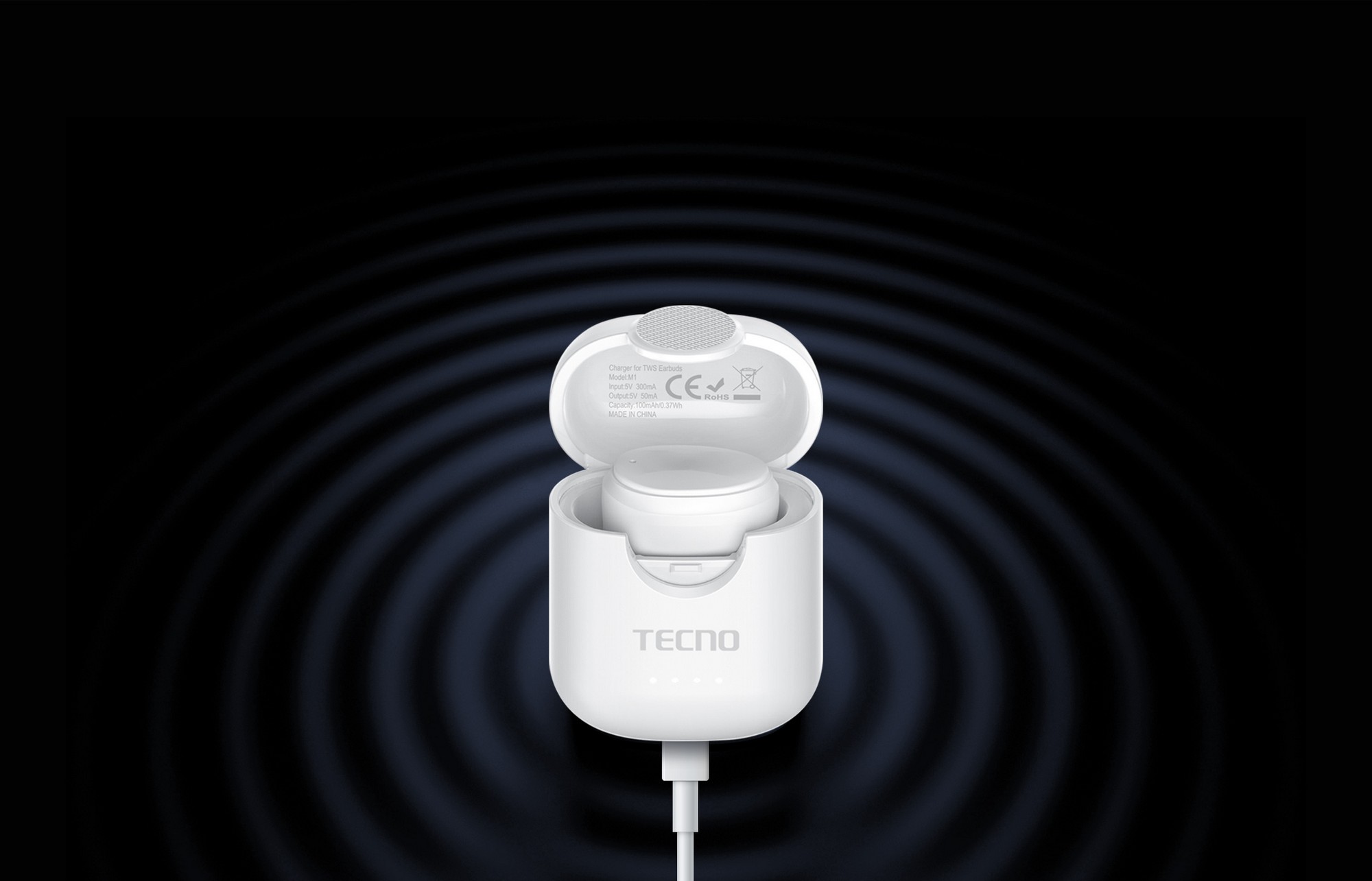 Моно Гарнітура TECNO Minipods M1 White (4895180759475)