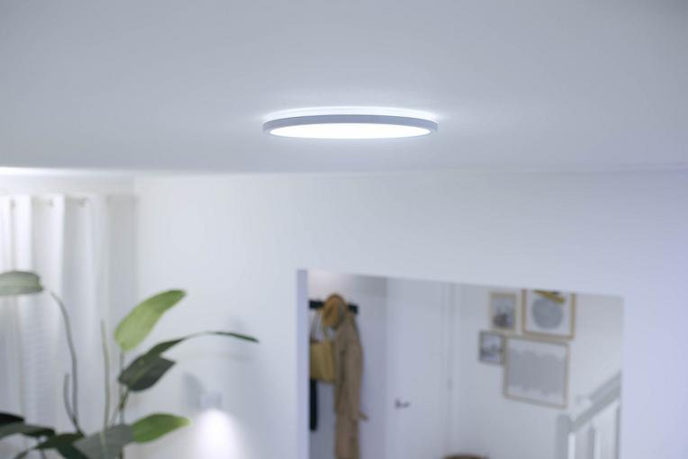 Світильник стельовий розумний WiZ SuperSlim Ceiling, 16W, 1500lm, 29,2см, 2700-6500K, Wi-Fi, білий