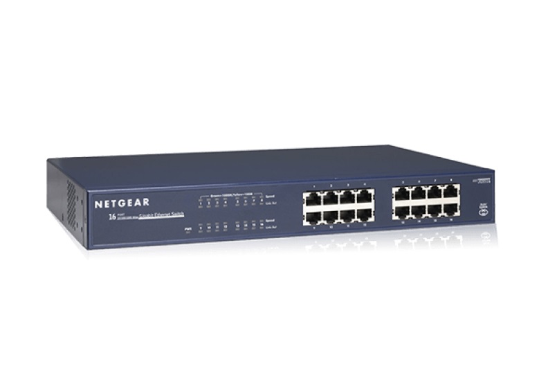 Комутатор NETGEAR JGS516v2 16xGE, некерований