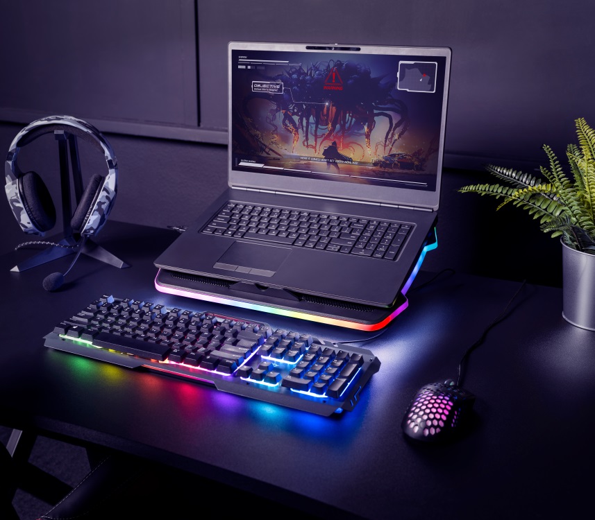 Trust Підставка до ноутбука GXT 1126 Aura (17") RGB Black