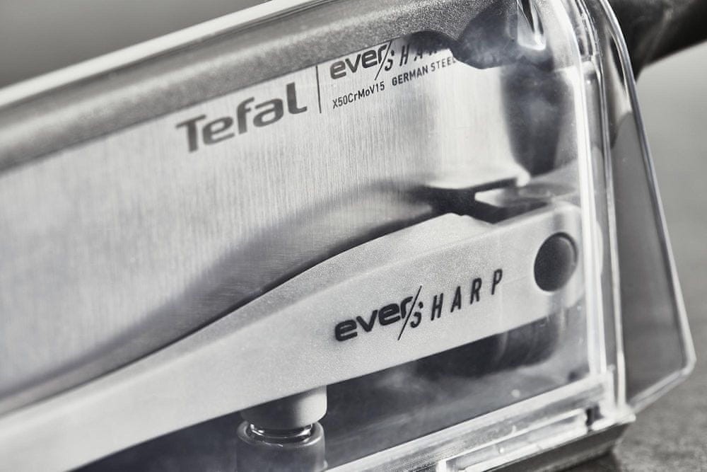 Нож с чехлом-точилкой Tefal Eversharp 16,5 см (K2569004)