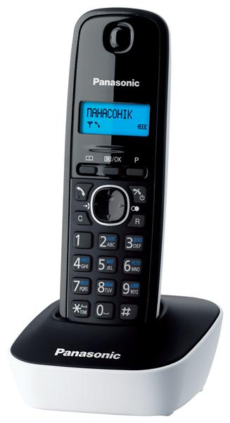 Panasonic Радіотелефон DECT KX-TG1611UAW Black White