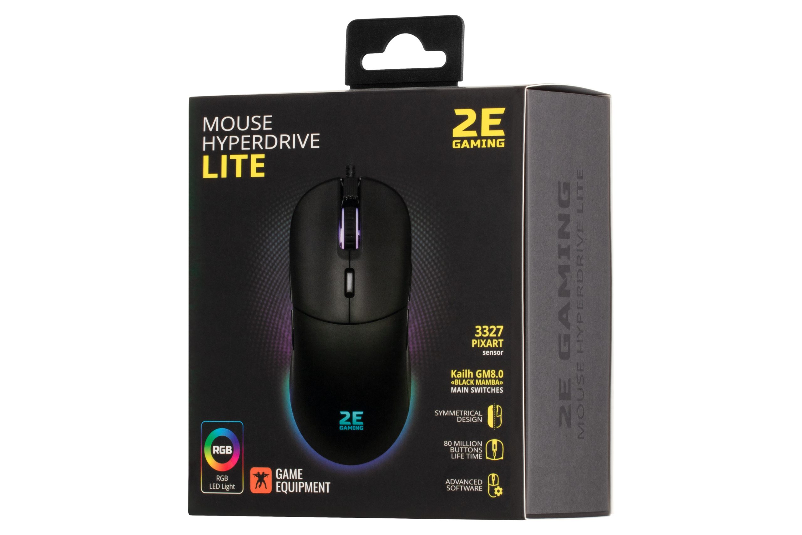 Миша 2E GAMING HyperDrive Lite, RGB, USB-A, чорний