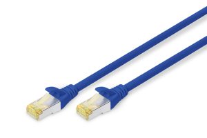 Патч-корд DIGITUS CAT 6a S-FTP, 1м, AWG 26/7 Blue (DK-1644-A-010/B)