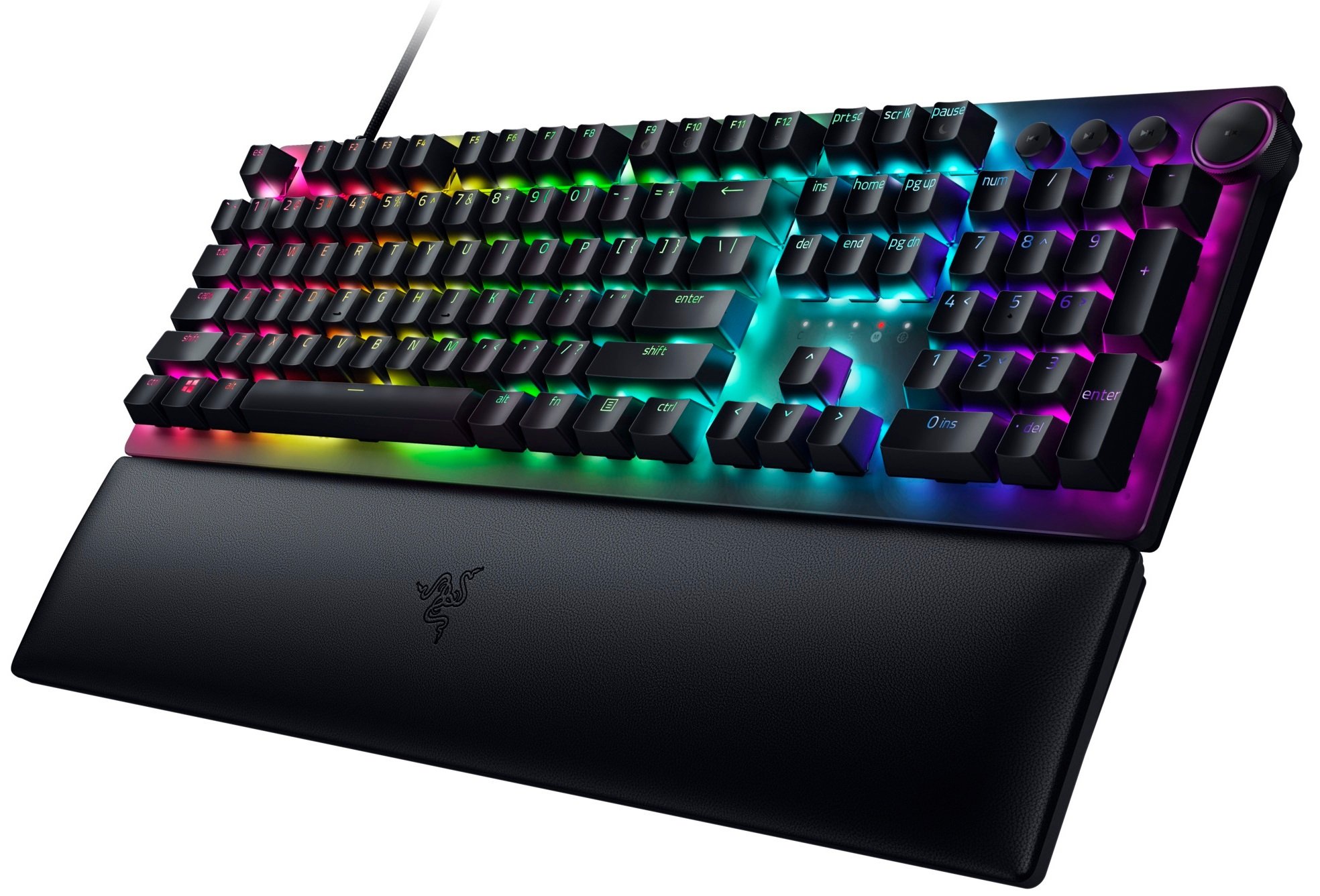 Ігрова клавіатура Razer Huntsman V2 Purple Switch RU Black (RZ03-03931300-R3R1)