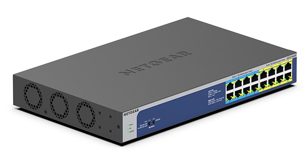 Комутатор NETGEAR GS516UP 8xGE PoE++, 8xGE PoE+(380W), некерований