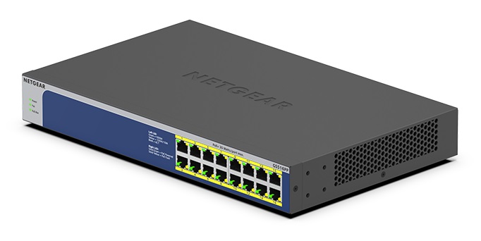 Комутатор NETGEAR GS516PP 16xGE PoE+(260W), некерований