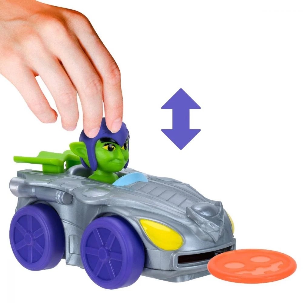 Машинка Spidey Little Vehicle Disc Dashers Зелений Гоблін (Green Goblin)