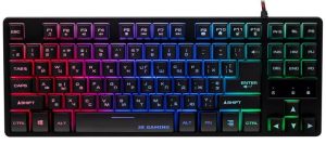 Ігрова клавіатура 2E GAMING KG290 87 keys LED USB Black Ukr (2E-KG290UB)