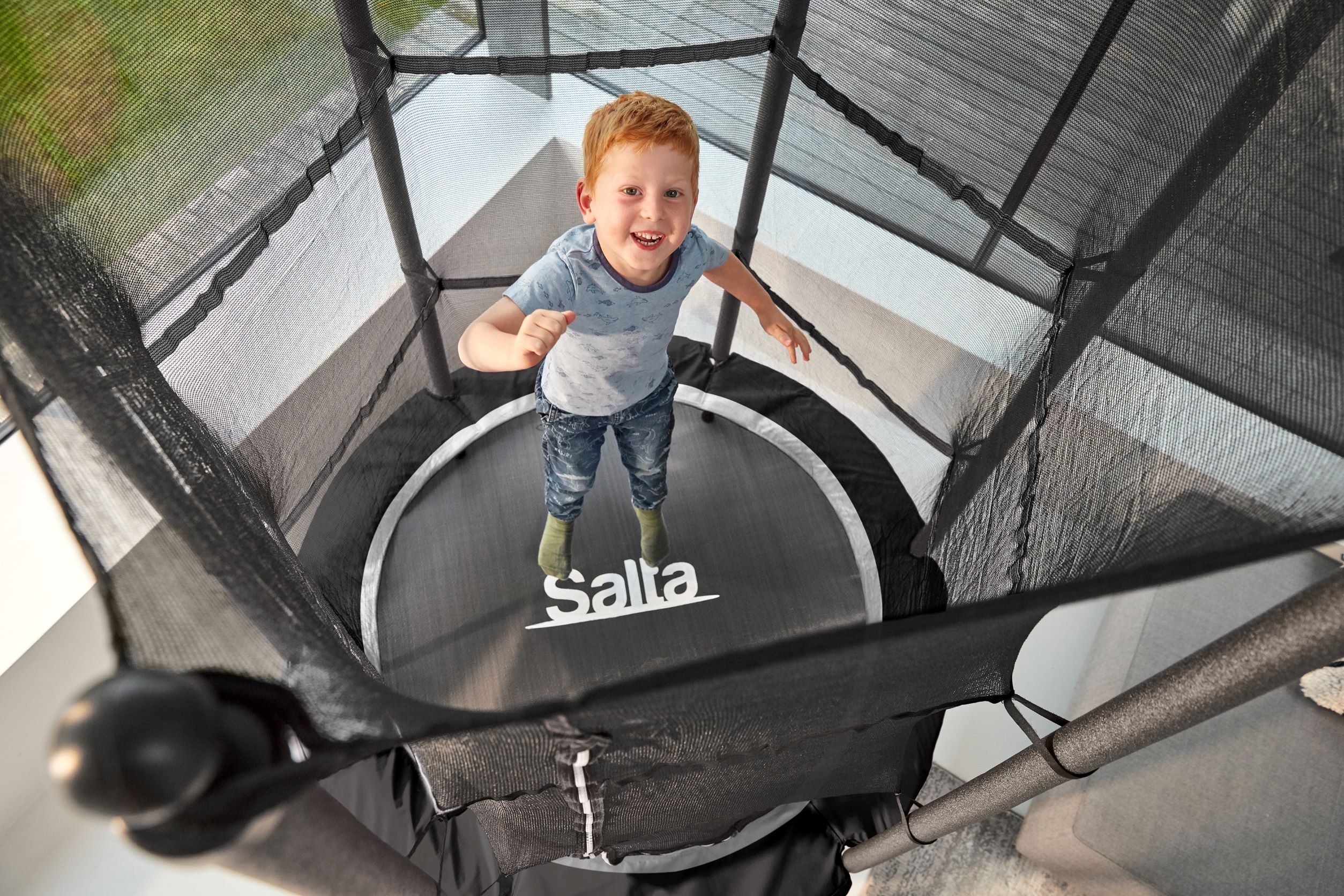 Батут Salta Junior trampoline круглый 140 см. Black