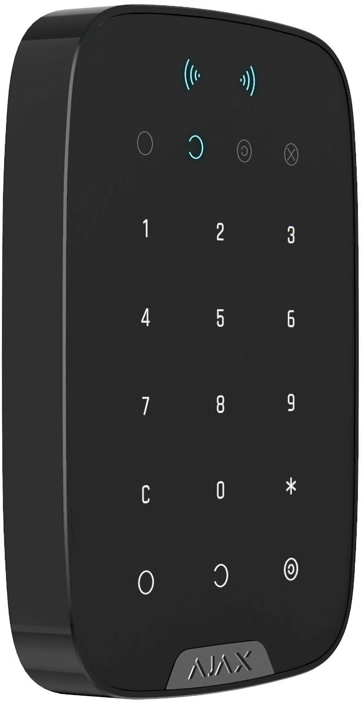 Бездротова сенсорна клавіатура Ajax Keypad Plus, jeweller, бездротовий, чорний