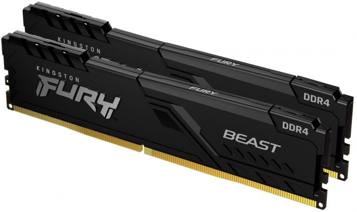 Память для ПК Kingston DDR4 3600 32GB KIT (16GBx2) Kingston Fury Beast (KF436C18BBK2/32)