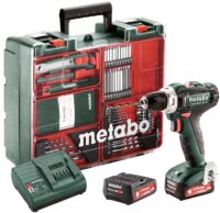 Шуруповерт-дрель Metabo PowerMaxx SB 12 Set, 2x2Ah, с/у, кофр, набор