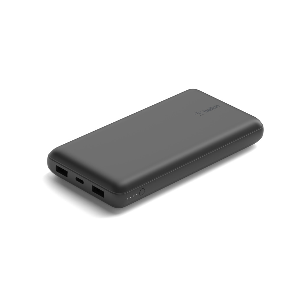 Портативний акумулятор Belkin 20000mAh, 15W, Dual USB-A, USB-C, black (BPB012BTBK)