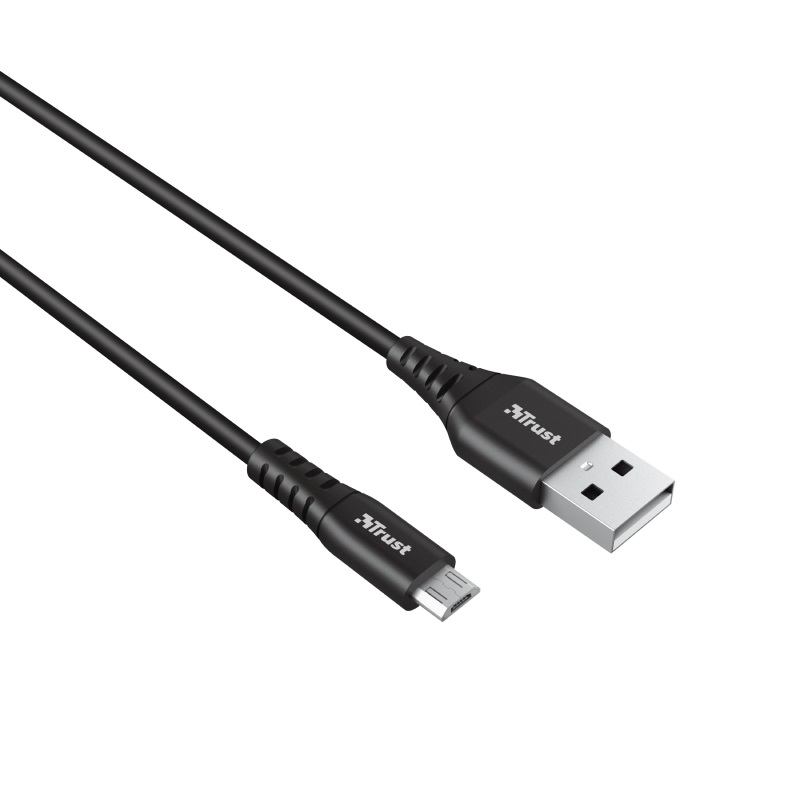 Кабель Trust NDURA USB-A – microUSB 1m, Black (23567_TRUST)