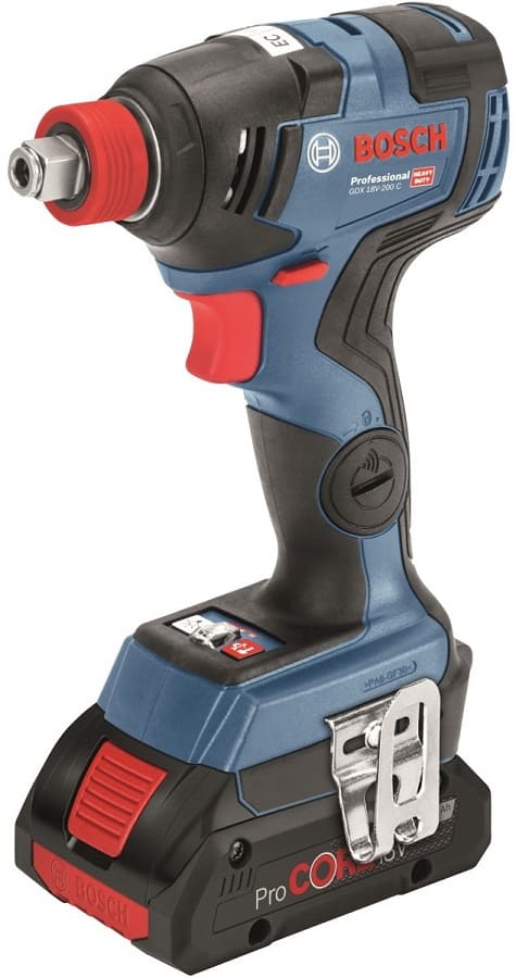 Гайковерт ударний Bosch GDX 18V-200 C, 18В, 200Нм, М4-М14, 1,2 кг (без АКБ та ЗП) (0.601.9G4.204)