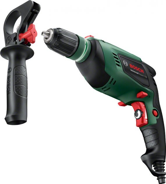 Дриль ударний Bosch UniversalImpact 700 X-line, 700Вт, ШЗП 13мм, 3000об•хв, 1.7кг, набір свердл і біт, кейс