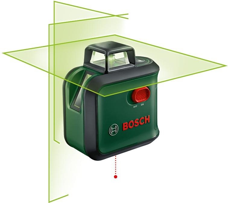 Нивелир лазерный BoschAdvancedLevel 360 Basic, 24м, зеленый луч, склон