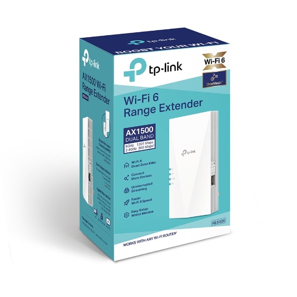 Розширювач покриття WiFi TP-LINK RE500X AX1500, 1хGE LAN MESH