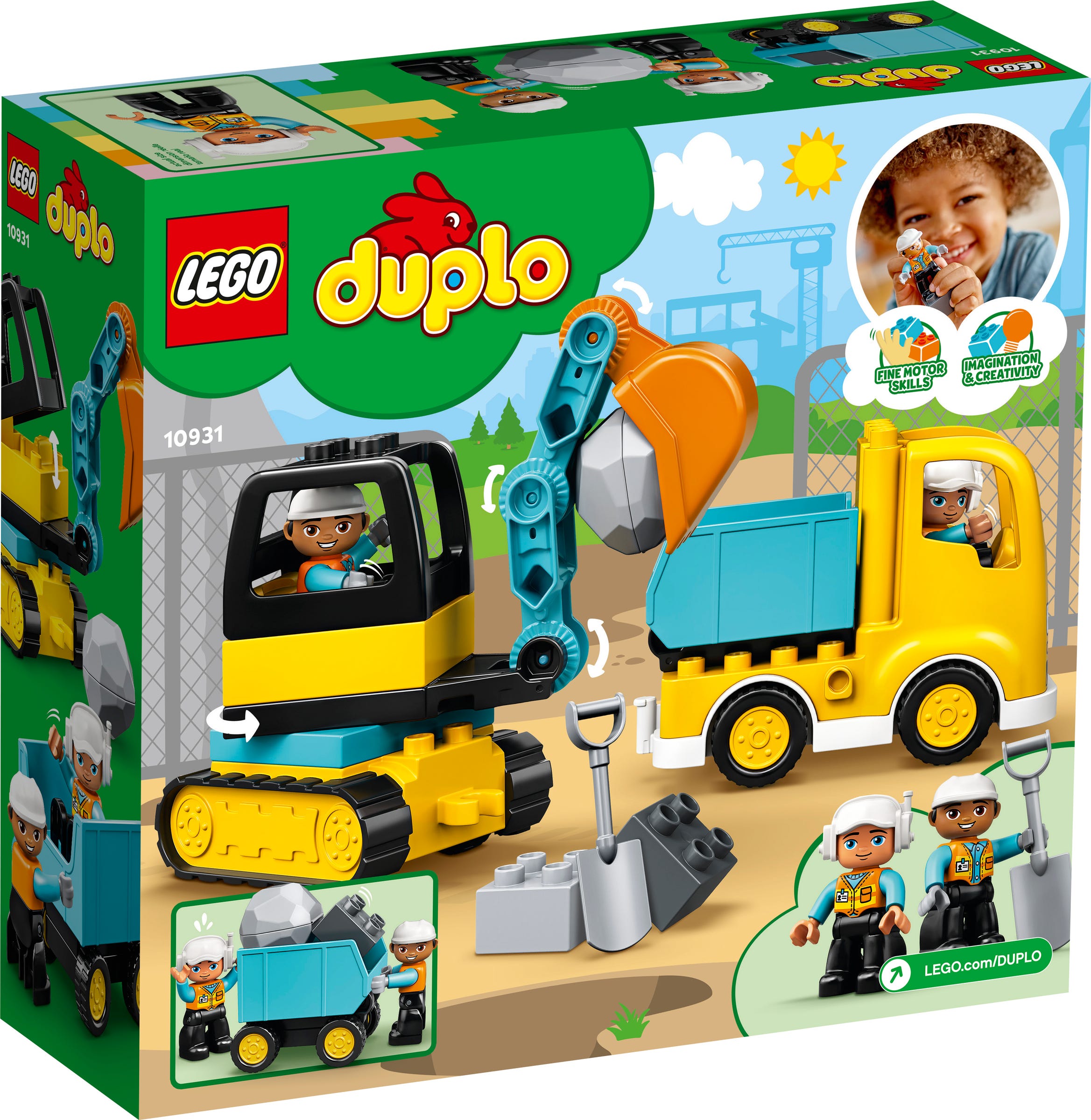 LEGO 10931 DUPLO Town Грузовик и гусеничный экскаватор