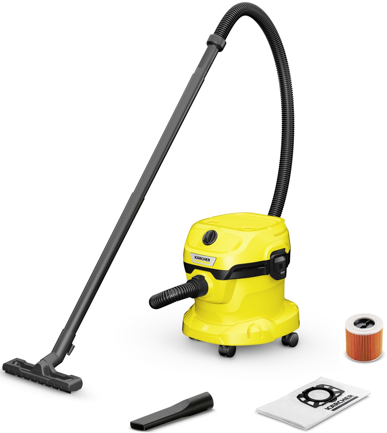 Пилосос професійний Karcher WD 2 Plus V-12/4/18/C, 1000Вт, контейнер 12л, 4.25кг