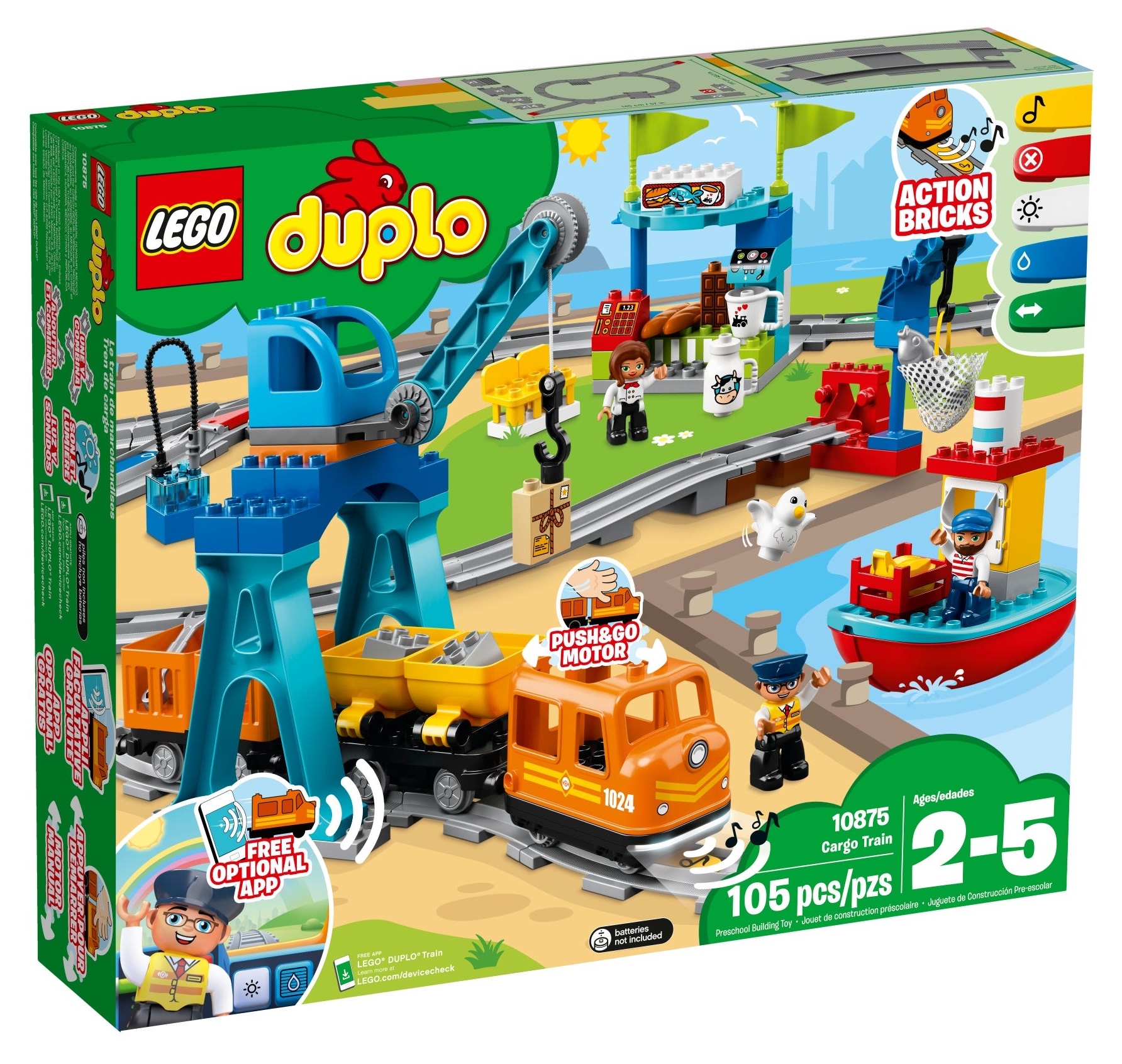 LEGO 10875 DUPLO Town Вантажний поїзд