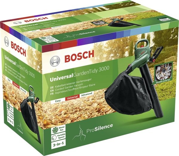 Повітродувка-пилосос Bosch UniversalGardenTidy 3000, 3000Вт (06008B1001)