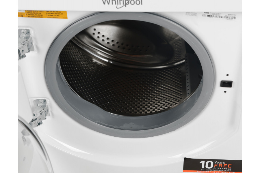 Прально-сушильна машина Whirlpool вбудована фронтальна, 7(5)кг, 1400, A+++, 60см, дисплей, пара, інвертор, білий